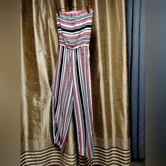 Striped and Geo Print Cami Jumpsuit - Picture 2 of 6